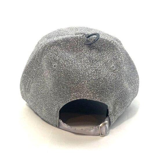 Las Vegas Raiders Womens 47 Clean Up Adjustable Silver Hat NWT Black Logo - Picture 6 of 11